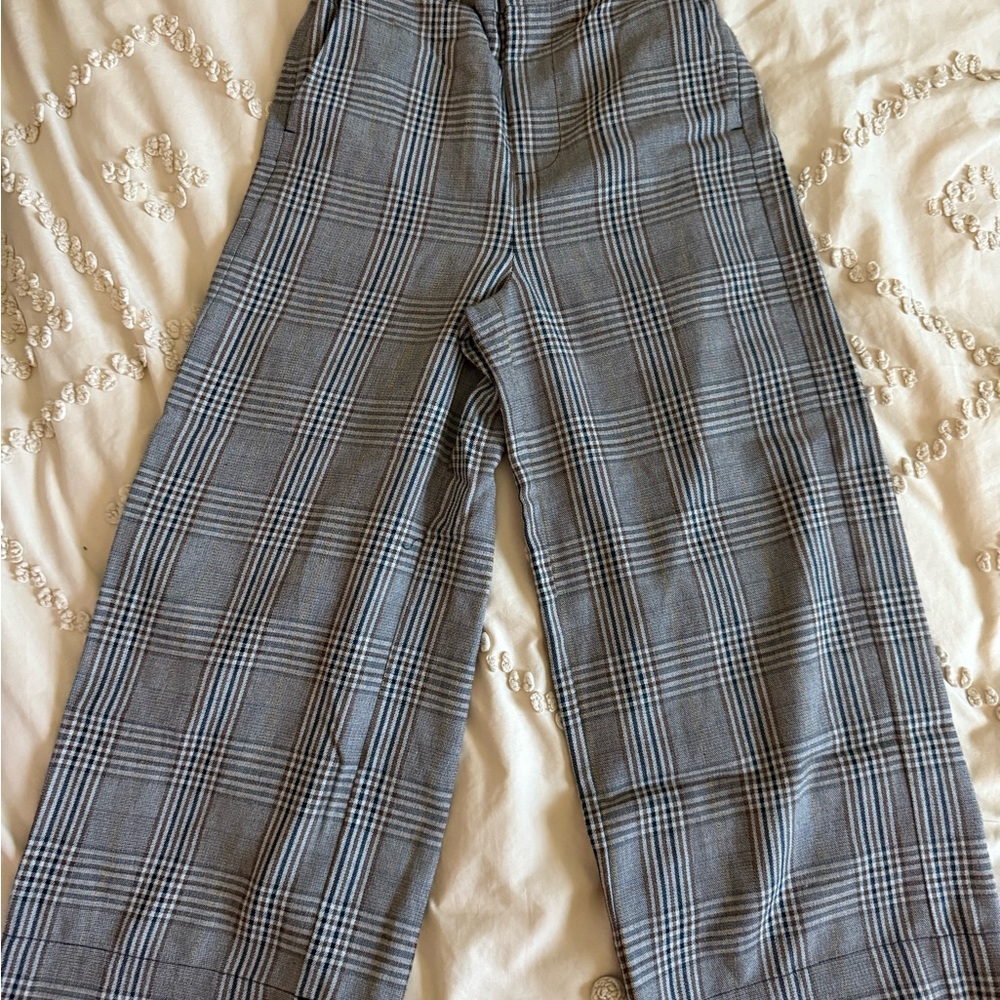Madewell Brown Plaid Trousers